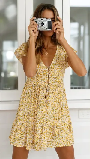 NWT Princess Polly The Same Same Mini Dress Size 4 thumbnail 1