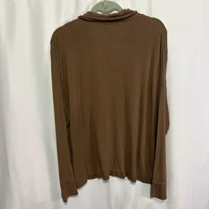 Skims Soft Lounge Sleep Pajama Top Brown Shirt Size Womens 2XL thumbnail 5