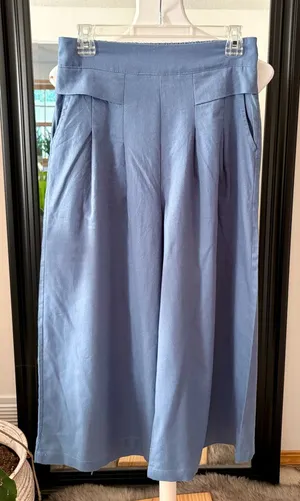 Blue Wide Leg Pants Size M thumbnail 1
