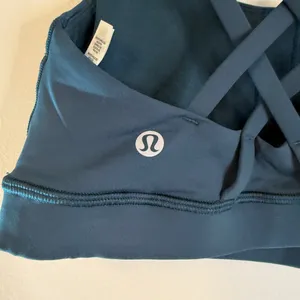 Lululemon X Peloton Energy Sports Bra Dark Green High Support Size 4 thumbnail 3
