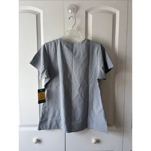 Wonder Wink Light Gray V-Neck Medical Scrub Top Size Medium New with Tags thumbnail 5