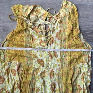 FREE PEOPLE Hanalei Bay Dress in Yellow Combo Small thumbnail 12