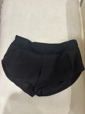 Black Lululemon Speed 2.5" Shorts Up Low-Rise thumbnail 3