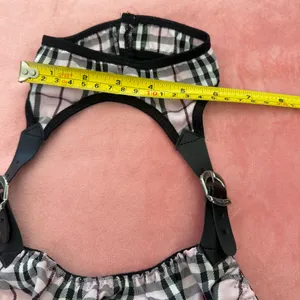 Plaid Y2K Harness Lingerie Set – Coquette Soft Grunge 3PC (Bralette + Open-Side Mini Skirt + Thong) Small thumbnail 8