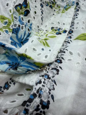 Free People Blossom Floral Eyelet Blouse thumbnail 3