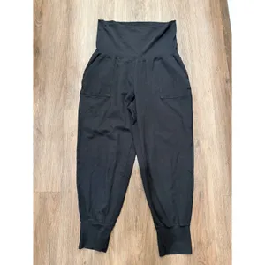 OFFLINE by Aerie Women Black High Waisted Patch Pocket Jogger Pants Large 3674 thumbnail 3