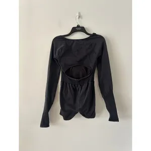 Free People Movement Good Karma One-piece Long Sleeve Black Runsie Size M/L thumbnail 4