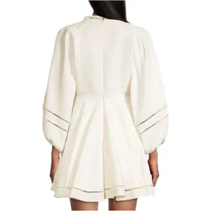 NWT SACHIN & BABI‎ Caden Babydoll Dress in Ivory Medium $475 thumbnail 5