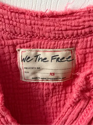 Free People We The Free Horizons Double Cloth Top in Coral Paradise thumbnail 4