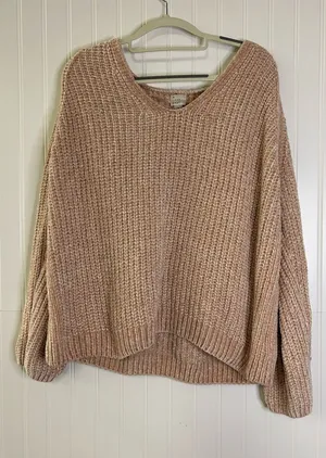 A New Day Chunky V-Neck Sweater Size Large thumbnail 1