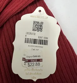 Altar'd State Dark Red Sweater thumbnail 5