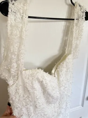 Dress the Population Nicole Floral Appliqué Bridal MIDI Dress thumbnail 5