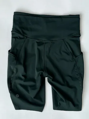 Lululemon Fast and Free High-Rise Shorts reflective Rainforest Green 4 thumbnail 1