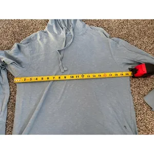 Old Navy Blue Long Sleeve Hooded Shirt M thumbnail 5