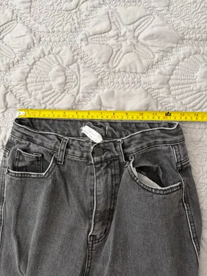 OAK + FORT Black Wash Wide-Leg Jeans thumbnail 5