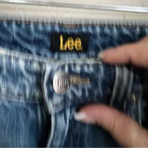Lee Vintage Modern Daybreak Wide Leg‎ Cropped Raw Hem Denim Jeans thumbnail 7