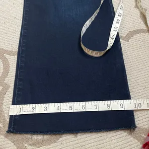 Fidelity Denim Malibu High wide crop raw hem Venetian Blue Jeans, size 31 thumbnail 6