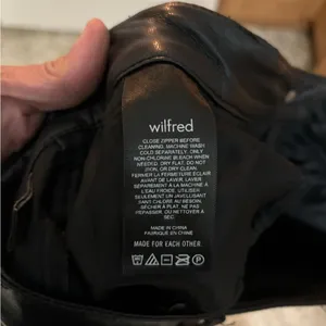 Aritzia Wilfredthe Melina high waist vegan leather pants black 4 thumbnail 6