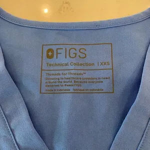 Figs Casma Three-Pocket Scrub Top‎ Blue Size XXS thumbnail 4