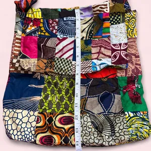 Boho Hippie Patchwork Sling Flap Messenger Crossbody Book Laptop School Bag Purse Streetwear Measurement in pics thumbnail 5