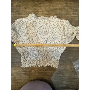 Women's 1.State Rosettes Printed Smocked Waist Top NWT size 2X Cottage Boho Core thumbnail 10