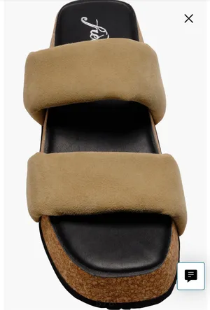 Free People NWOT Tan Chunky Sandals thumbnail 3