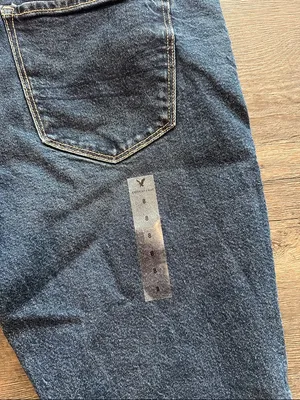 American Eagle‎ 8 Darkwash Straight Leg Skinny Jean thumbnail 9