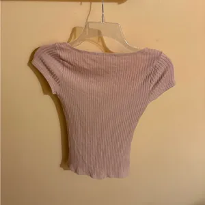 Reformation Bardot Top in Blush thumbnail 5