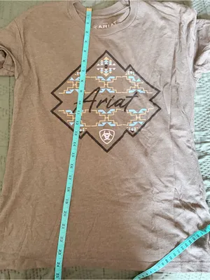 Ariat Olive Short Sleeve Tee with Southwestern Geometric Logo thumbnail 5