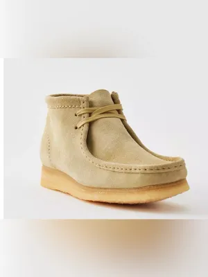 Clarks Women's Suede Ankle Boot in Light Beige Size 7.5 thumbnail 4