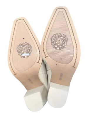 Vince Camuto Alisah Western Cowboy Boots Ivory Cream Leather Size 8.5M 39.5 NEW thumbnail 5