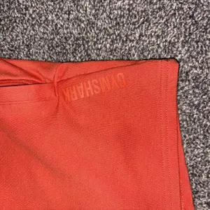 Gymshark Women's Orange Athletic Shorts Size Medium Drawstring Gym thumbnail 3