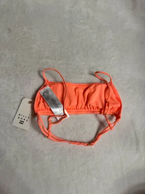Billabong Sol Searcher Ruched Mini Crop Bikini - peach kiss thumbnail 2