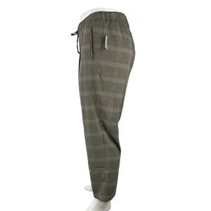 NEW Old Navy Billie Women's Gray Plaid Check Straight Trousers Pants Size XL thumbnail 3