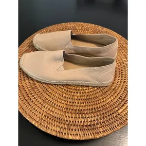 Soul‎ Naturalizer Womens Beige Leather Espadrille Slip On Flats Shoes thumbnail 7