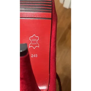 Mary Jane Platform Shoes Womens Size 7.5 Red Suede Ankle Strap Stiletto Pumps thumbnail 10