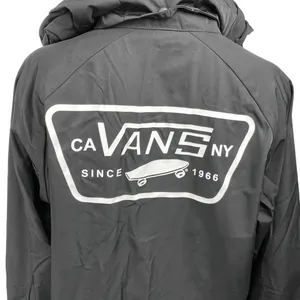 Vans Torrey Women's Black Button Hooded Hoodie Windbreaker Rain Coat Jacket S thumbnail 5