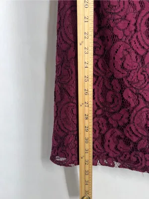 Jasmine Bridesmaids JB Burgundy Lace‎ Off Shoulder Dress NWT Size 6 thumbnail 13