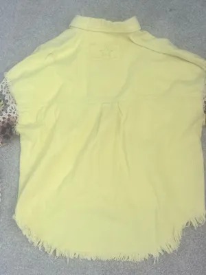New. Lemonade Twill Shacket w/ Crochet Sleeves thumbnail 7