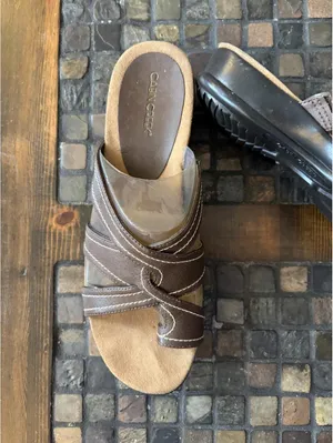 Vintage Y2K Cabin Creek Kevin Brown Strappy Sandals size 10 thumbnail 2