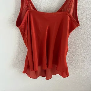 Free People Intimately Lace Strap Silky Polyester Orange Cream XS thumbnail 7