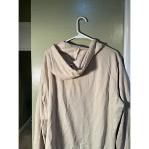 Victoria's Secret PINK Women's Sz XL Classic Full Zip Hoodie Vanilla Bean Silver thumbnail 9