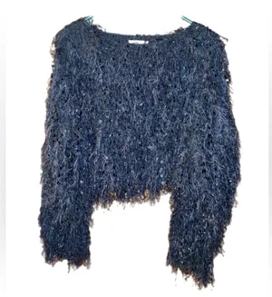 Altar’d State cropped fringe top thumbnail 1