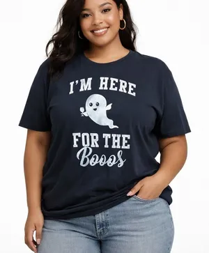 NWT Fifth Sun Halloween Ghost Graphic‎ T-Shirt Gray Booze Wine Funny Size XL thumbnail 1