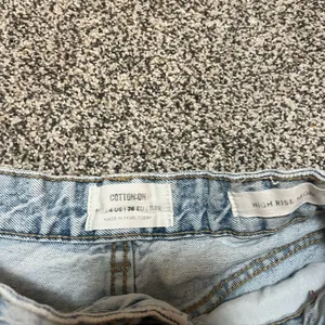 Cotton On Light Blue Frayed Jean Shorts thumbnail 2