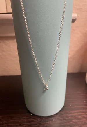 Letter S necklace Silver thumbnail 2