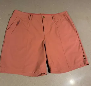 Gerry Women's Coral Pink Cargo‎ Hiking Shorts Size L/G Quick Dry Zip Pockets thumbnail 1