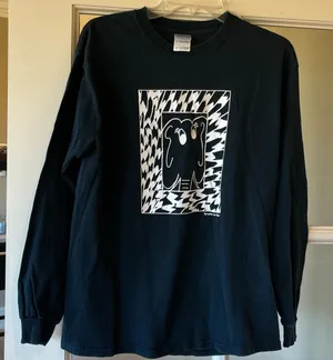 Elephant Long Sleeve Cotton Black T Shirt thumbnail 1