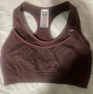 Gymshark Vital Seamless Sports Bra Brown Marl M thumbnail 1