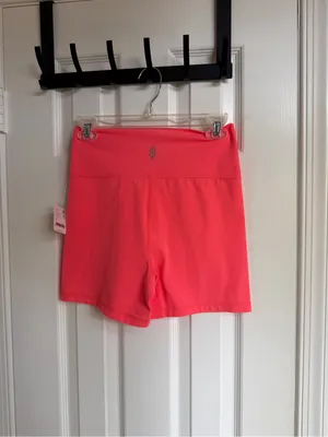 Free People FP Movement Never Better 5” Bike Shorts Neon Coral Medium thumbnail 3